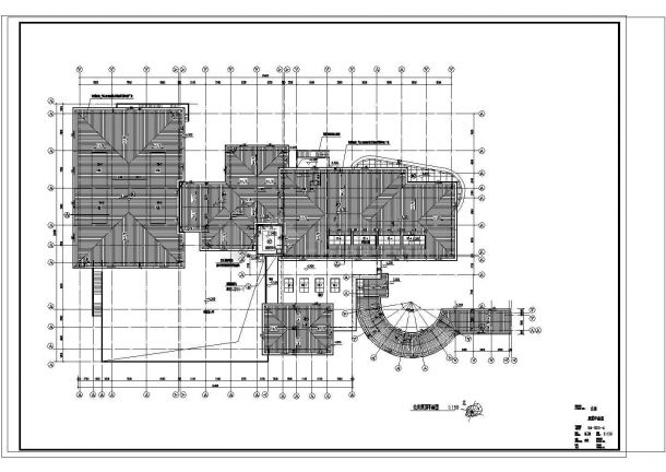 75米乘以52米 地下1地上1+1夹层3225.25平米会所建筑施工图【平立剖】.共十七张-图一