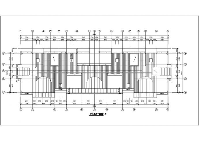 某地区7层砖混结构住宅楼平立剖面设计CAD图纸（含车库和阁楼）_图1