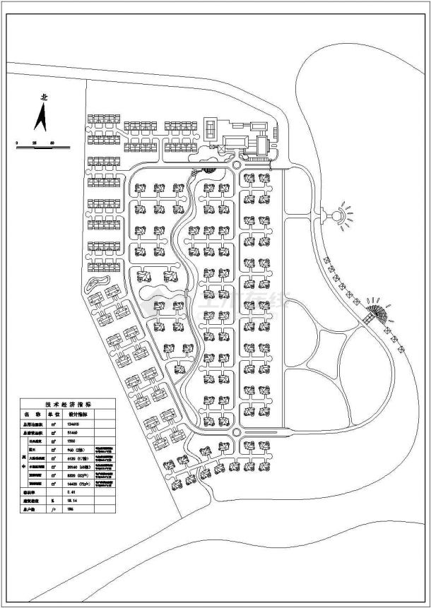 太平湖别墅区规划方案CAD参考图纸-图一