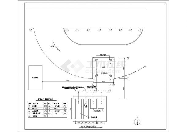某典型加油站CAD设计详细电气图-图二