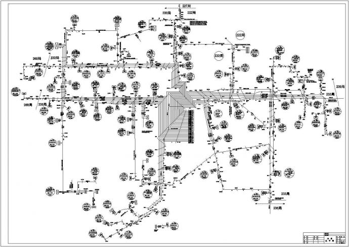 某电信弱电CAD整体设计规划总图_图1