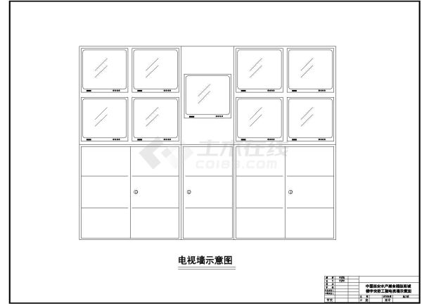 某大楼闭路电视监控CAD大样系统图-图一