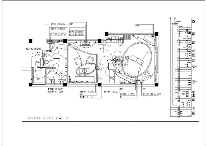 某商务酒店电气CAD详细设计方案_图1