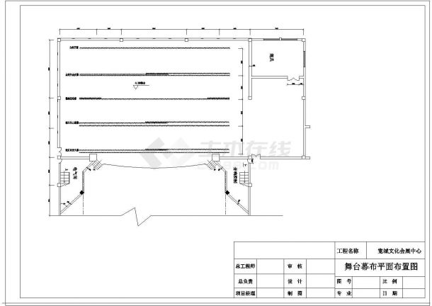 某宽城文化会展中心CAD设计大样施工-图一