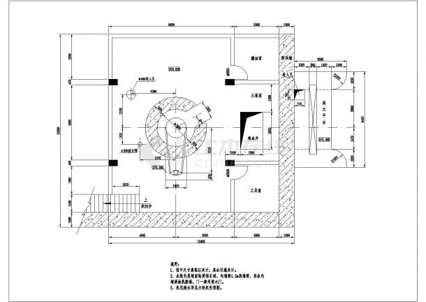 某地厂房布置设计cad施工图-图二