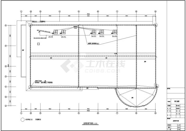 某中学食堂强电CAD设计施工平面图-图二