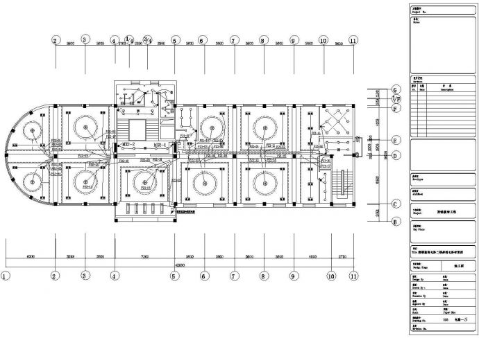 某宾馆餐厅装饰电气CAD完整构造施工图_图1