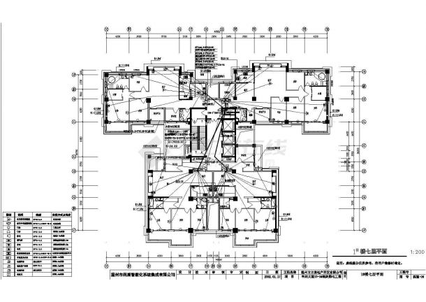 温州某大厦弱电CAD大样设计详细施工图-图一