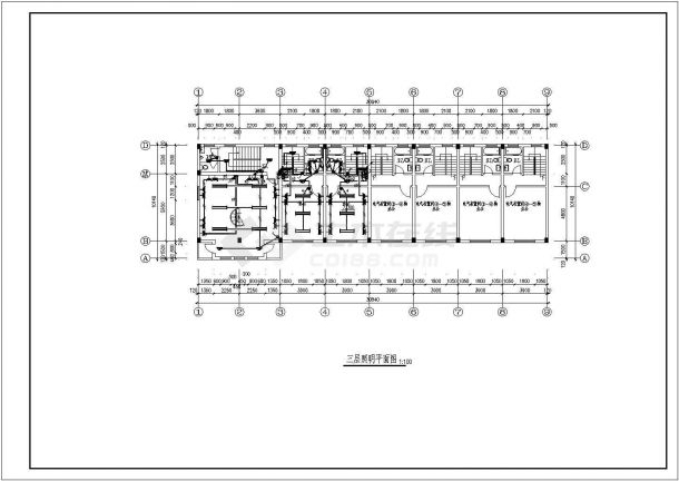 某商店用房强电CAD设计详细部分-图二