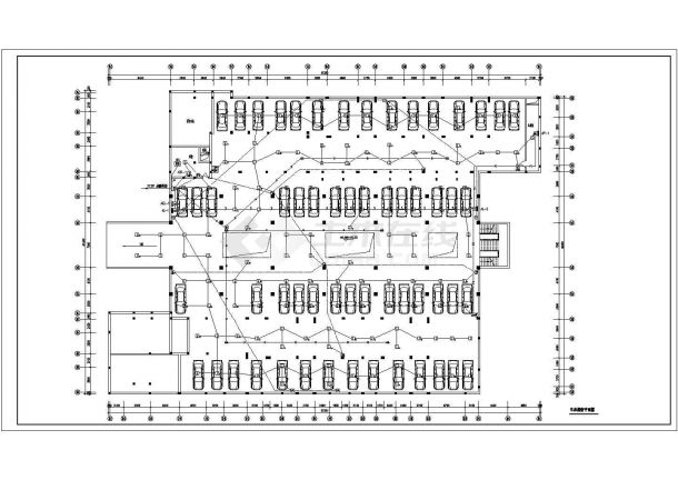 某小区地下车库电气CAD大样设计完整图-图二