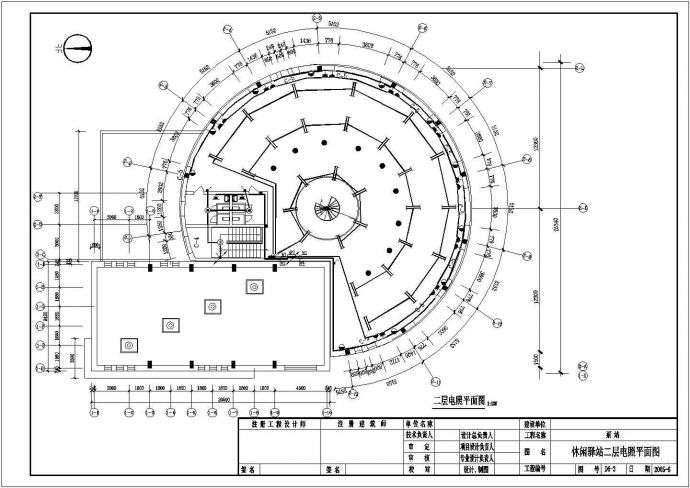 某水上休闲中心部分照明及配电防雷系统CAD设计构造完整图纸_图1