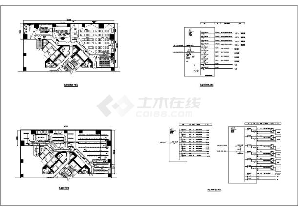 某数据机房CAD电气设计详细图纸-图一