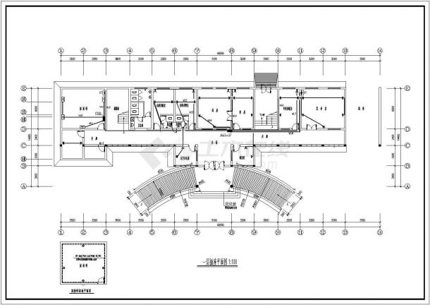 某三甲医院电气CAD施工设计方案-图一