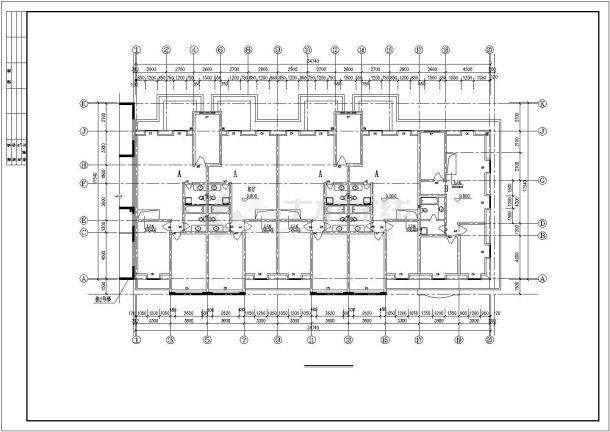 某景苑住宅平面设计cad施工图-图一