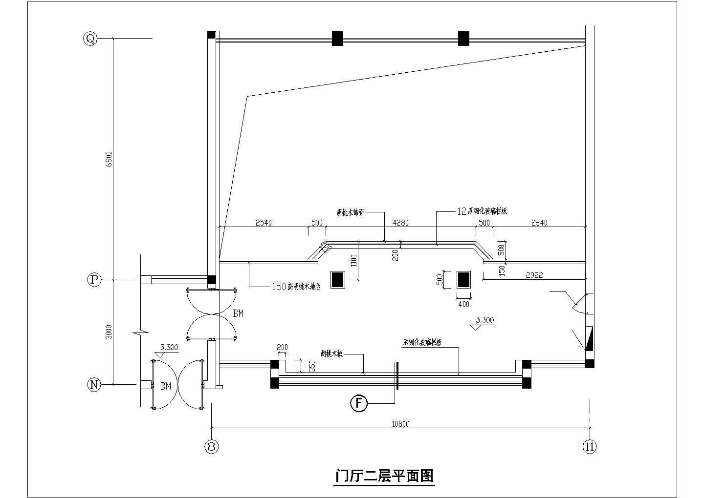 某独特宾馆建筑设计cad施工图