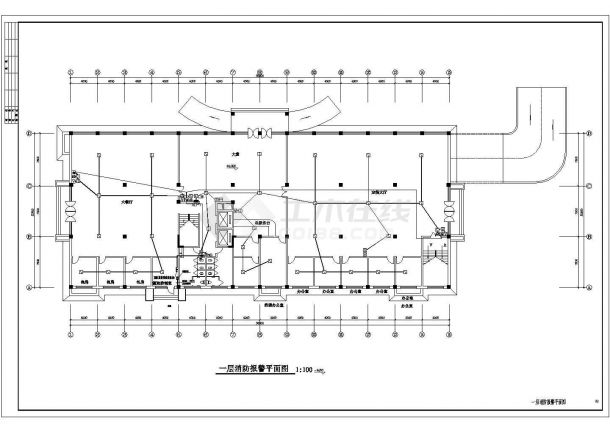 某商场商铺CAD详细电气设计方案-图二