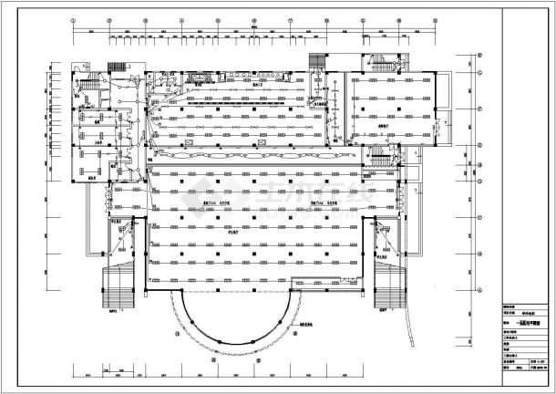 某学校食堂CAD建筑设计大样施工图纸-图二