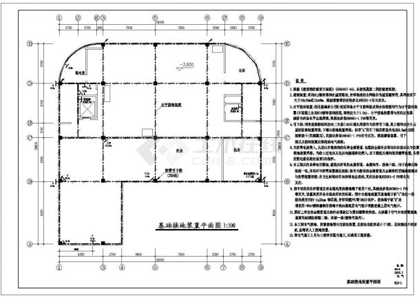 上海某知名医院照明CAD设计详细平面图-图一