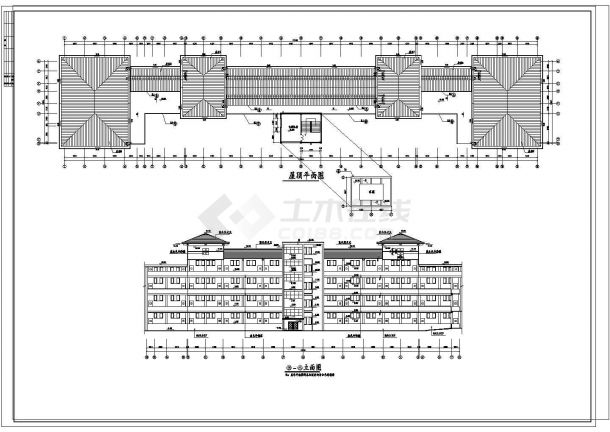 一高校多层艺术楼建筑参考详图-图一