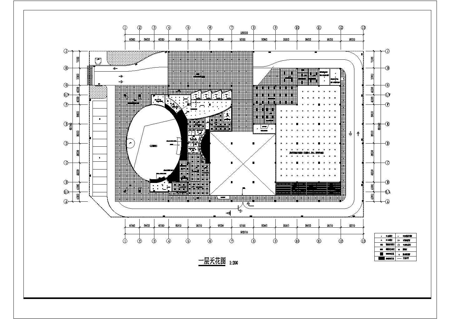 某4S汽车展厅电气设计CAD施工图