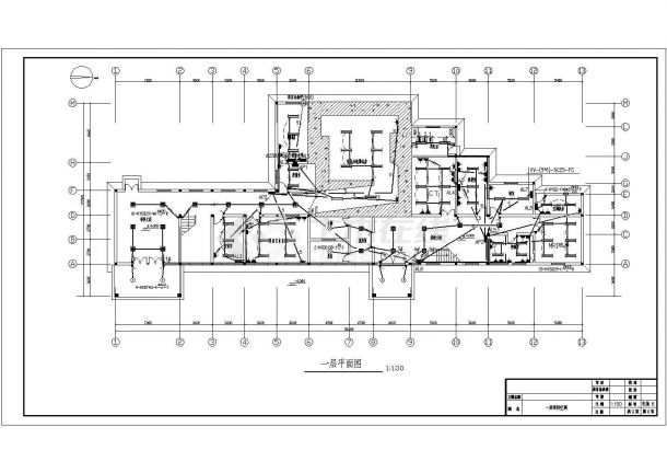 某著名医院直线加速器等设备CAD设计电气图-图二