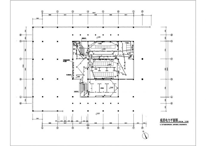 某高级俱乐部电气CAD设计详细施工图_图1