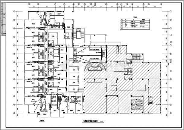 某大酒店电气CAD改造完整设计系统-图二