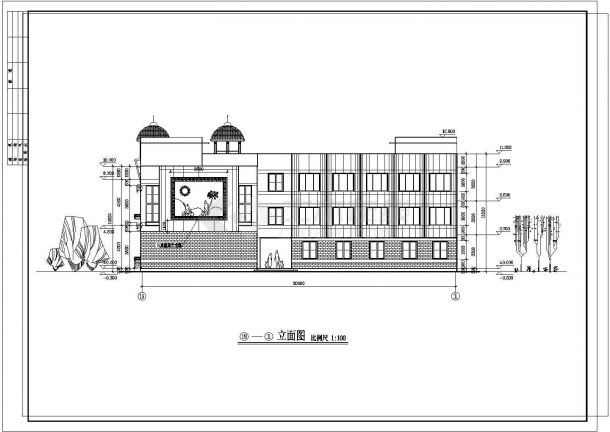 某地区幼儿园建筑整套平面CAD图-图二