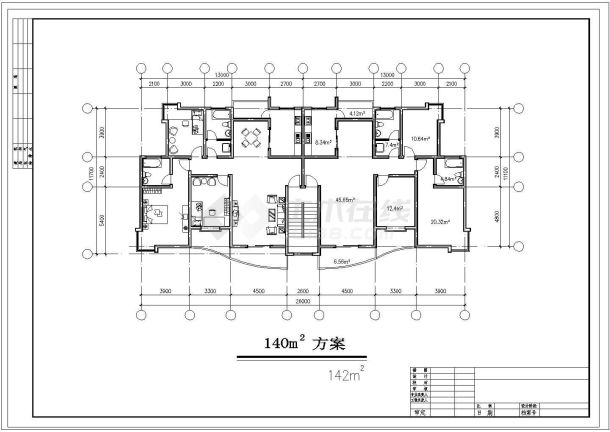 某多层住宅CAD建筑设计大样完整图-图一