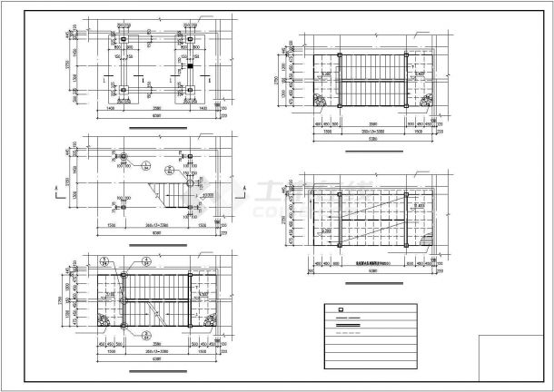 某幼儿园新增钢结构楼梯CAD全套施工图-图二