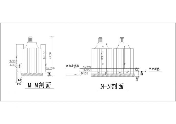 某炼钢厂冷却塔详细设计图(含效果图)_图1