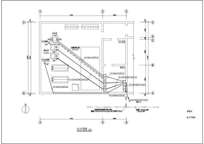 某换热站CAD电气设计大样详细图_图1