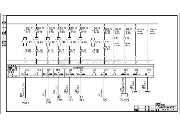 某污水泵房低压配电CAD大样系统设计-图二