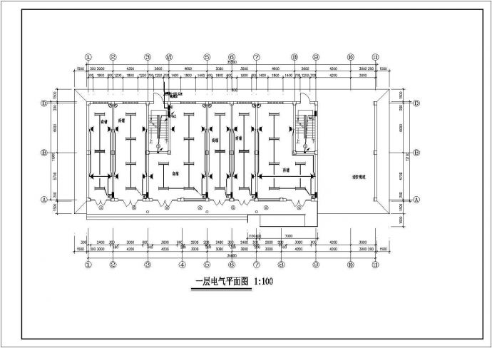 某六层住宅楼详细电气设计cad施工图_图1