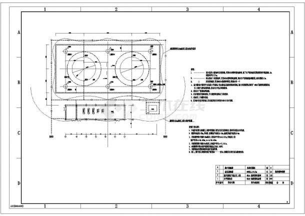 某油库防雷接地CAD详细设计系统图-图一