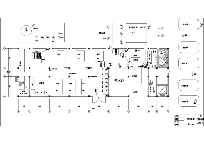 某大型工厂供电CAD平面设计系统图_图1