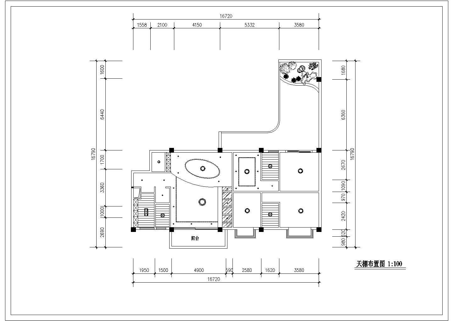 某地套房装修设计cad施工图纸