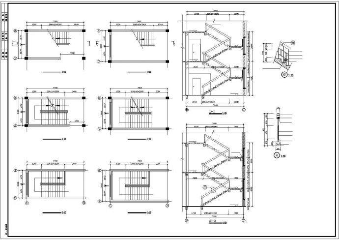 郑州市某轮胎工厂700平米2层框架结构橡胶车间全套建筑设计CAD图纸_图1