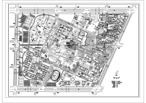 某学校新校区建筑布置规划设计CAD图纸-图一