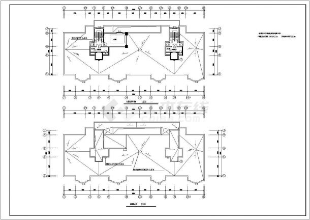 住宅设计_16层2单元每单元2户住宅楼设计CAD图-图一