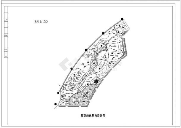 上海某会所屋顶景观绿化平面图 方格网定位图 景观绿化竖向设计图 灯光及给水平面布置图 2剖面 苗木表 设计说明 屋顶承重预算-图一
