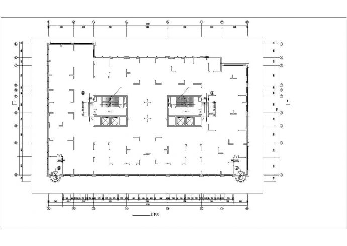 上海某小区31层剪力墙结构住宅楼平立剖面设计CAD图纸（含机房层）_图1