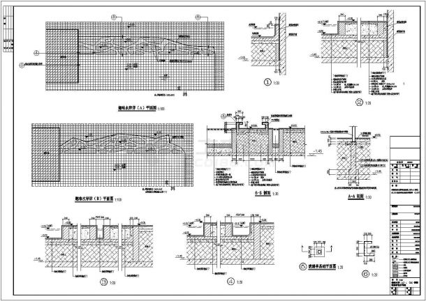 某建筑区景观玻璃亭设计cad建筑施工详图-图二