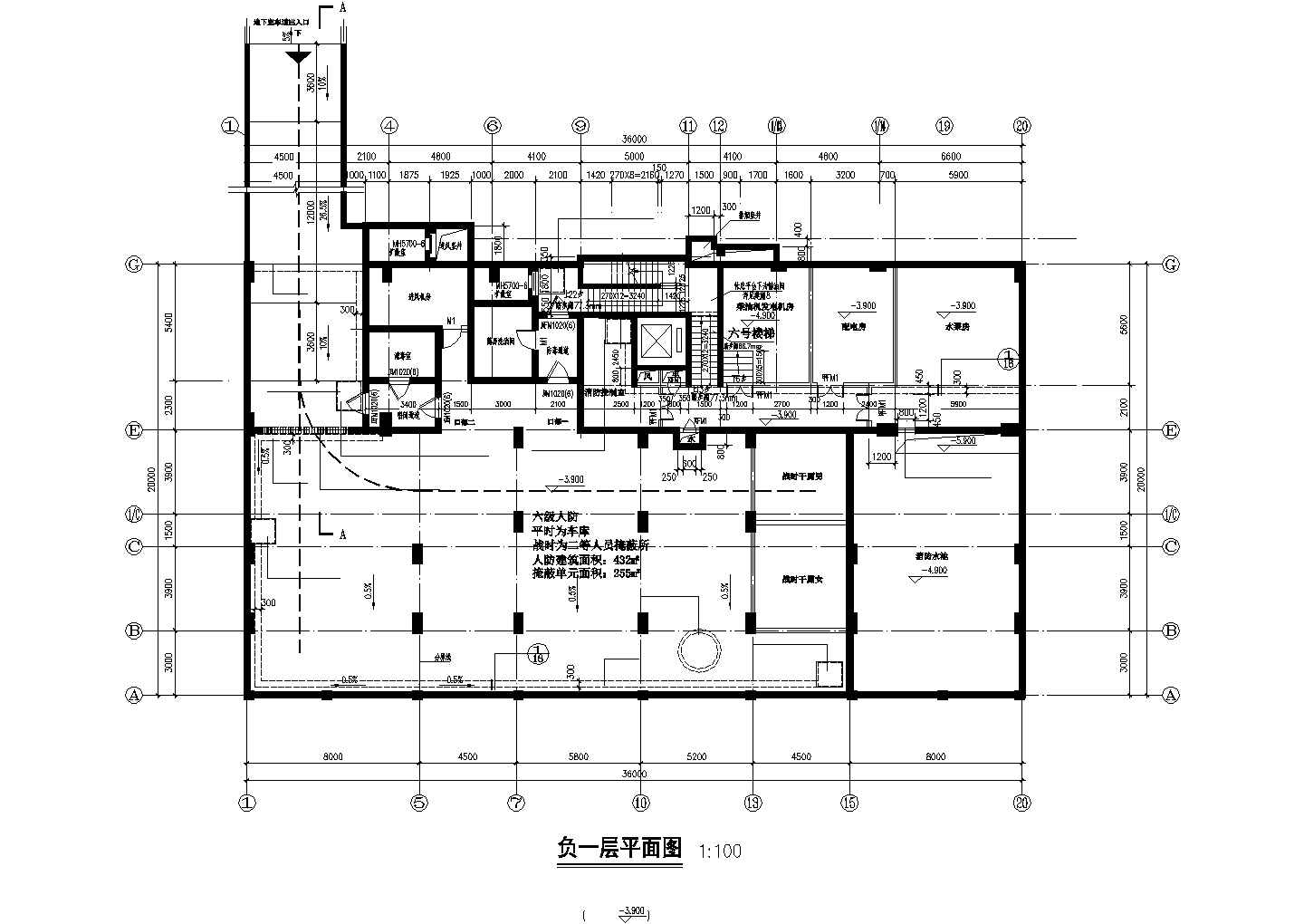 某小区13层框剪结构商住楼平立剖面设计CAD图纸（含跃层/1层商用）