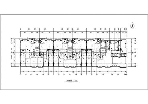 住宅设计_9层阁楼3单元每单元2户住宅楼设计CAD图-图一