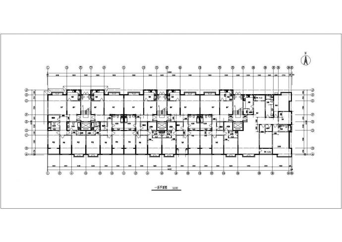 住宅设计_9层阁楼3单元每单元2户住宅楼设计CAD图_图1