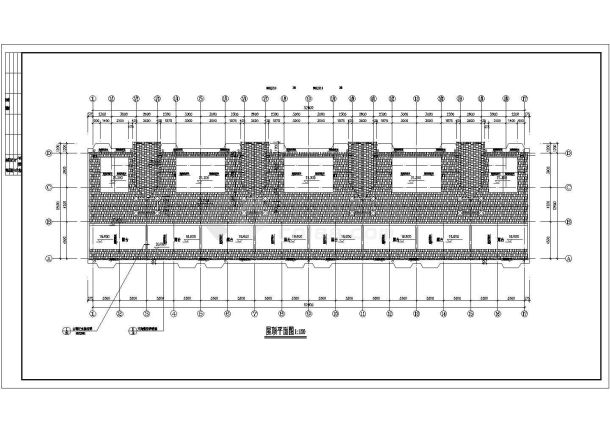 4300平米6+1层框混结构住宅楼建筑CAD设计图纸（含架空层）-图一