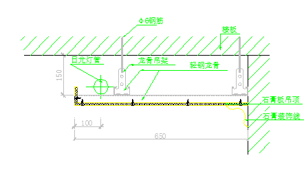 各种吊顶节点详图汇总（CAD版）-图二