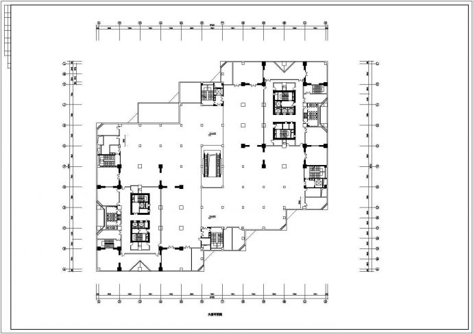 某老城区大型商场建筑设计方案CAD图纸_图1