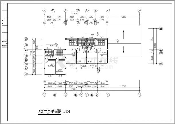 某仿古商业建筑古建CAD设计施工图纸-图一